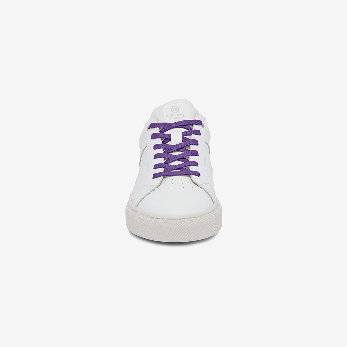 Vellies the original with striking purple laces l Purple Flat Elastic Stretch Shoe Laces – The Original  main image 2