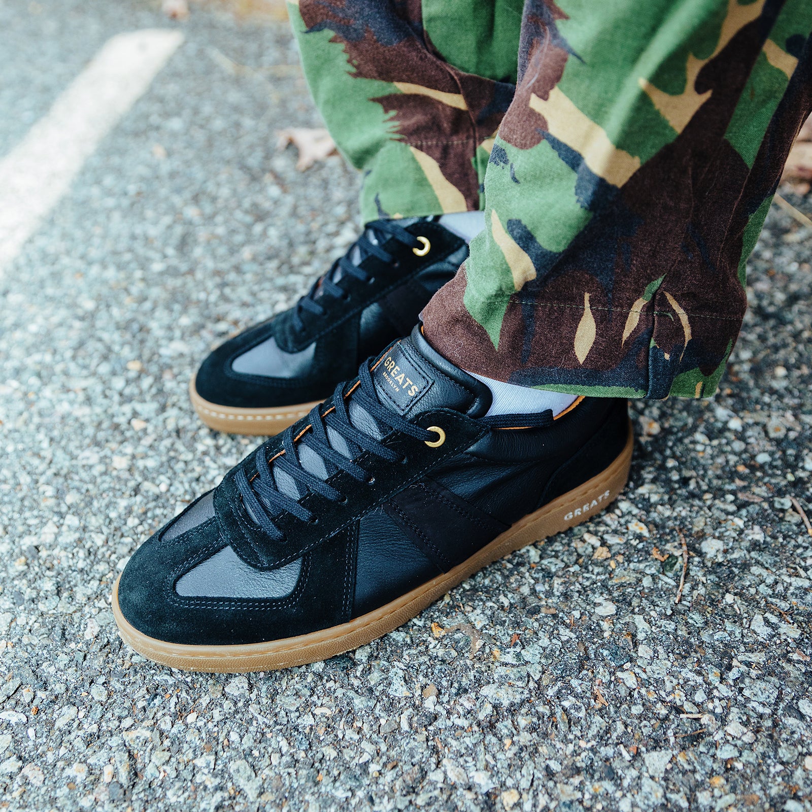 Greats The GAT Sneaker Nero Gum Men s Shoe GREATS