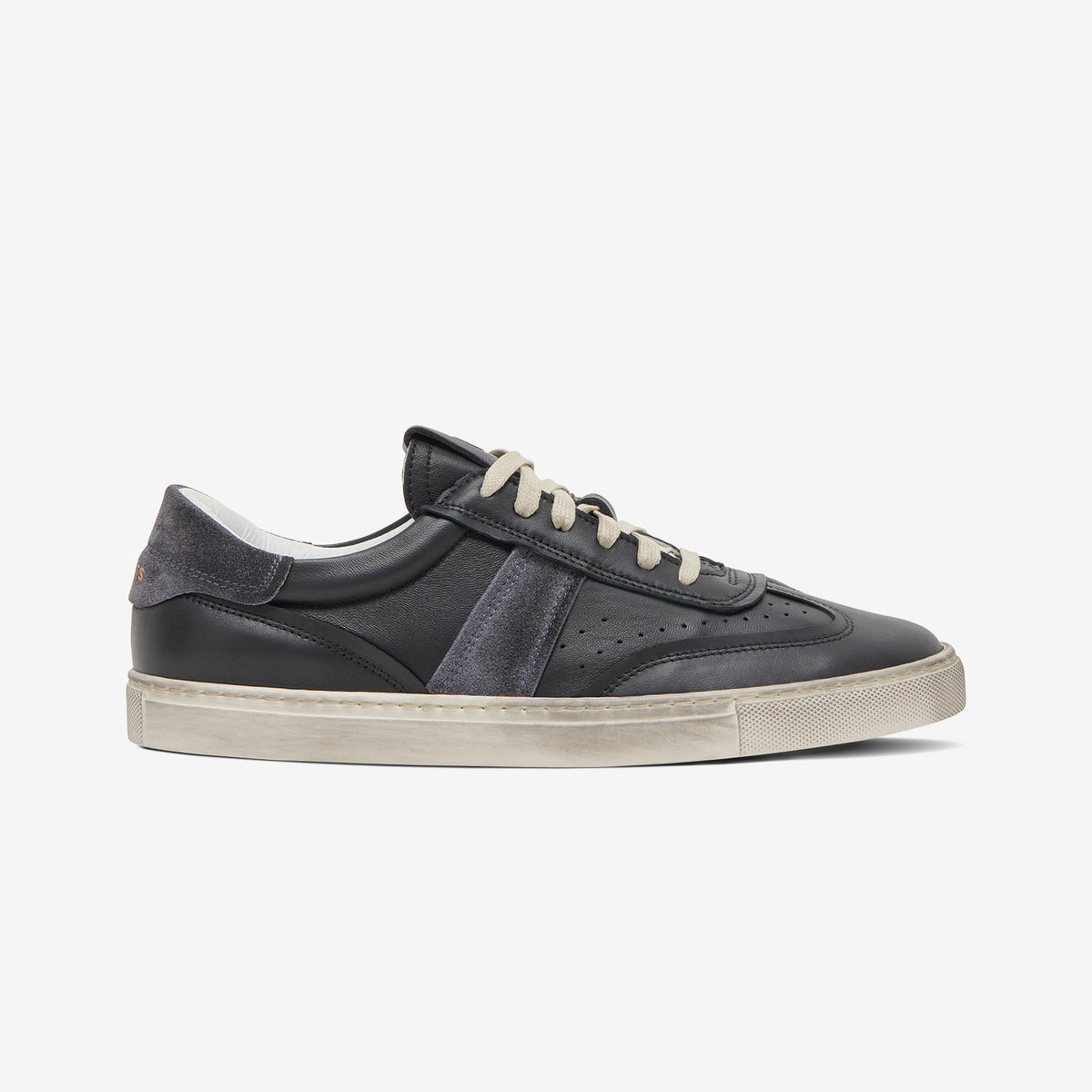 Greats - The Charlie Distressed - Black/Grey - Men's Shoe – GREATS