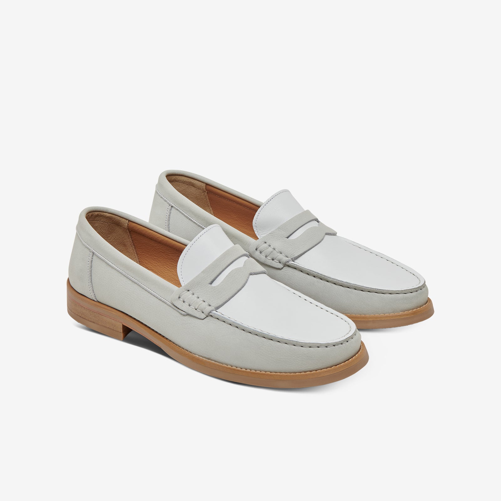 The Essex Penny Loafer - Light Grey