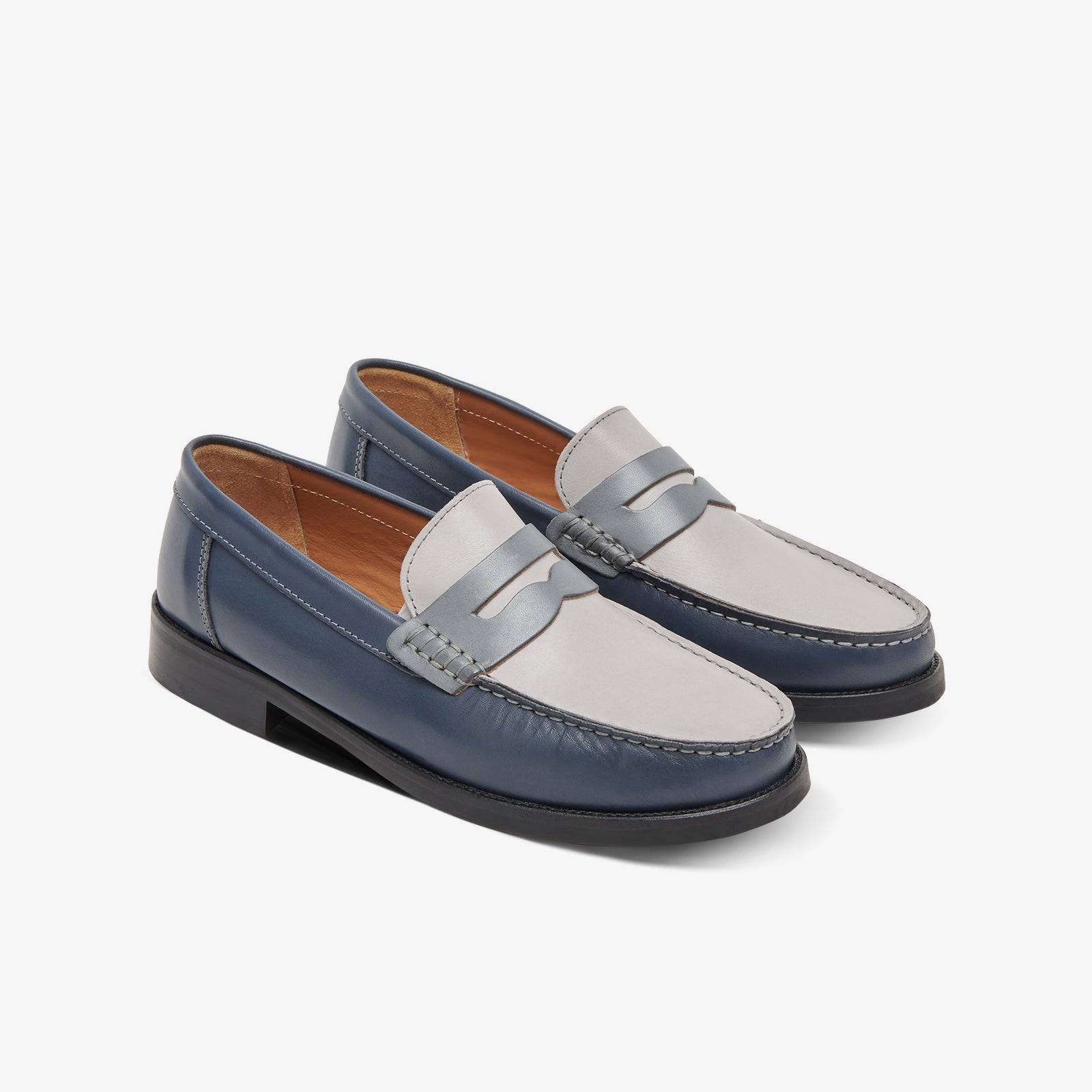 vogn Synlig tjære Greats - The Essex Penny Loafer - Navy Multi - Men's Shoe – GREATS