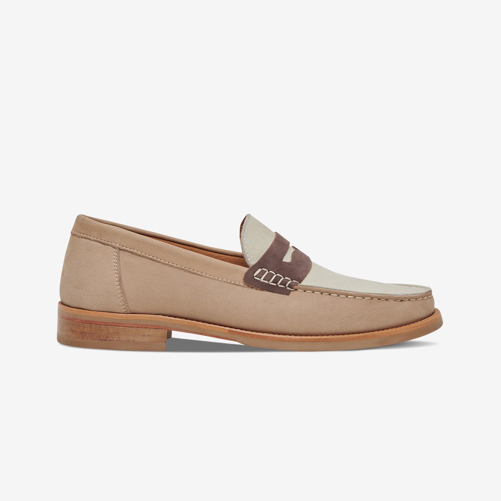 The Essex Penny Loafer - Sand Multi