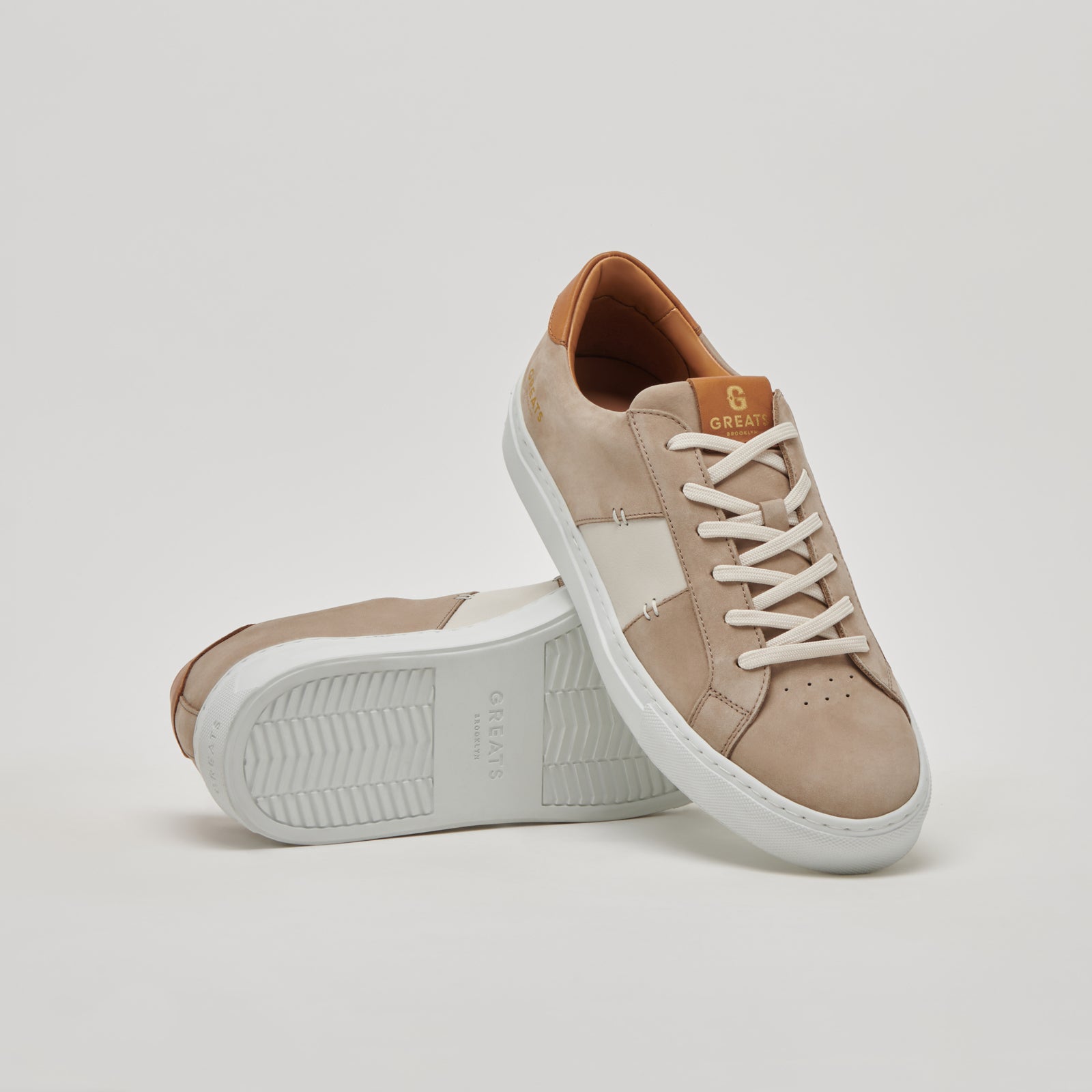 Greats The Royale 2.0 Light Taupe Nubuck Men s Shoe GREATS