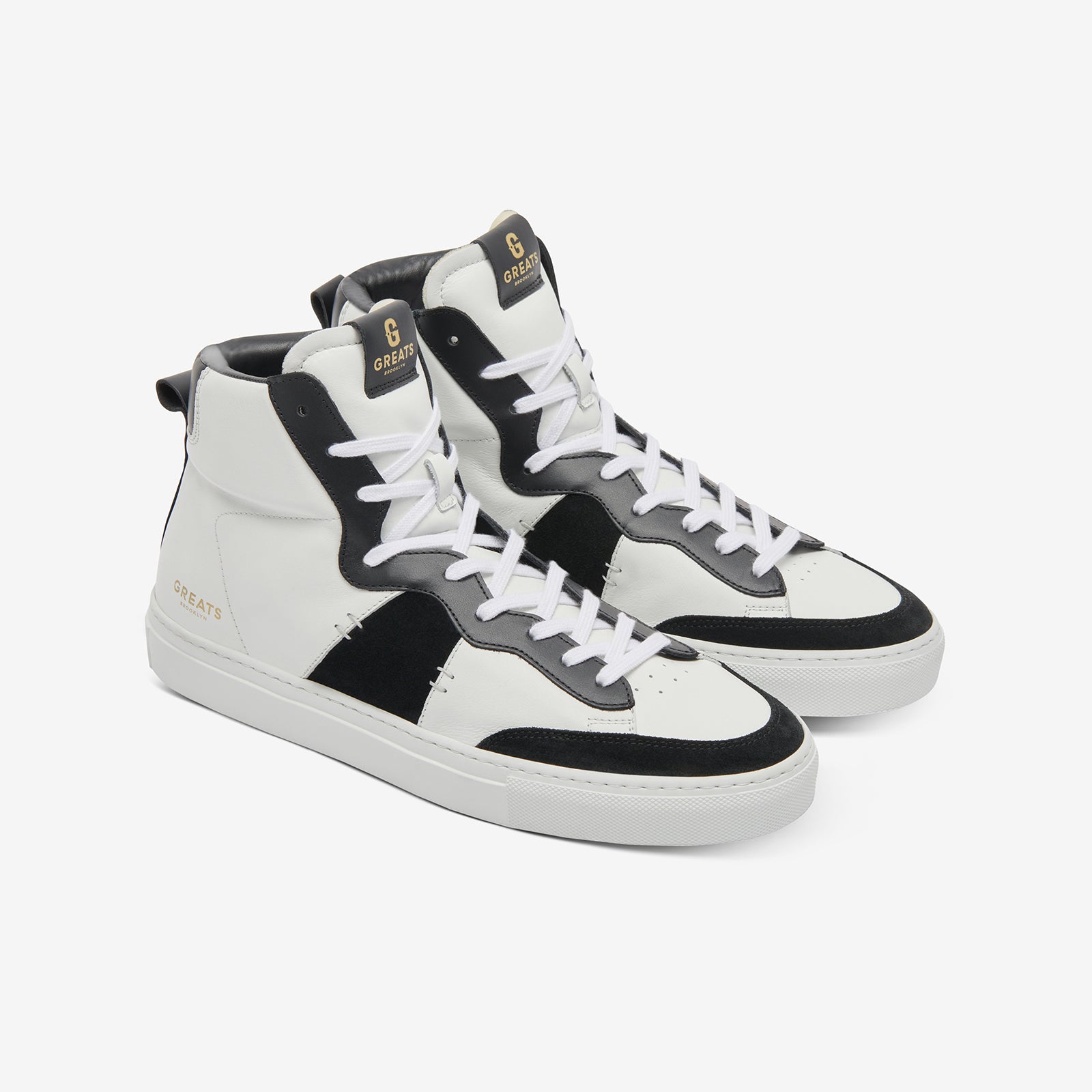 Greats - The Royale 2.0 High - White/Black - Men's Shoe – GREATS