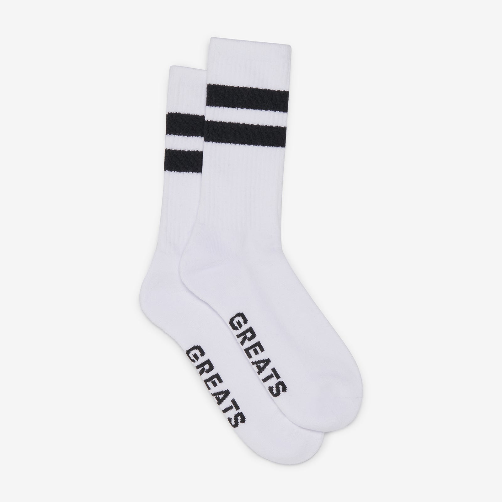 Varsity Stripe Crew Sock - Blanco