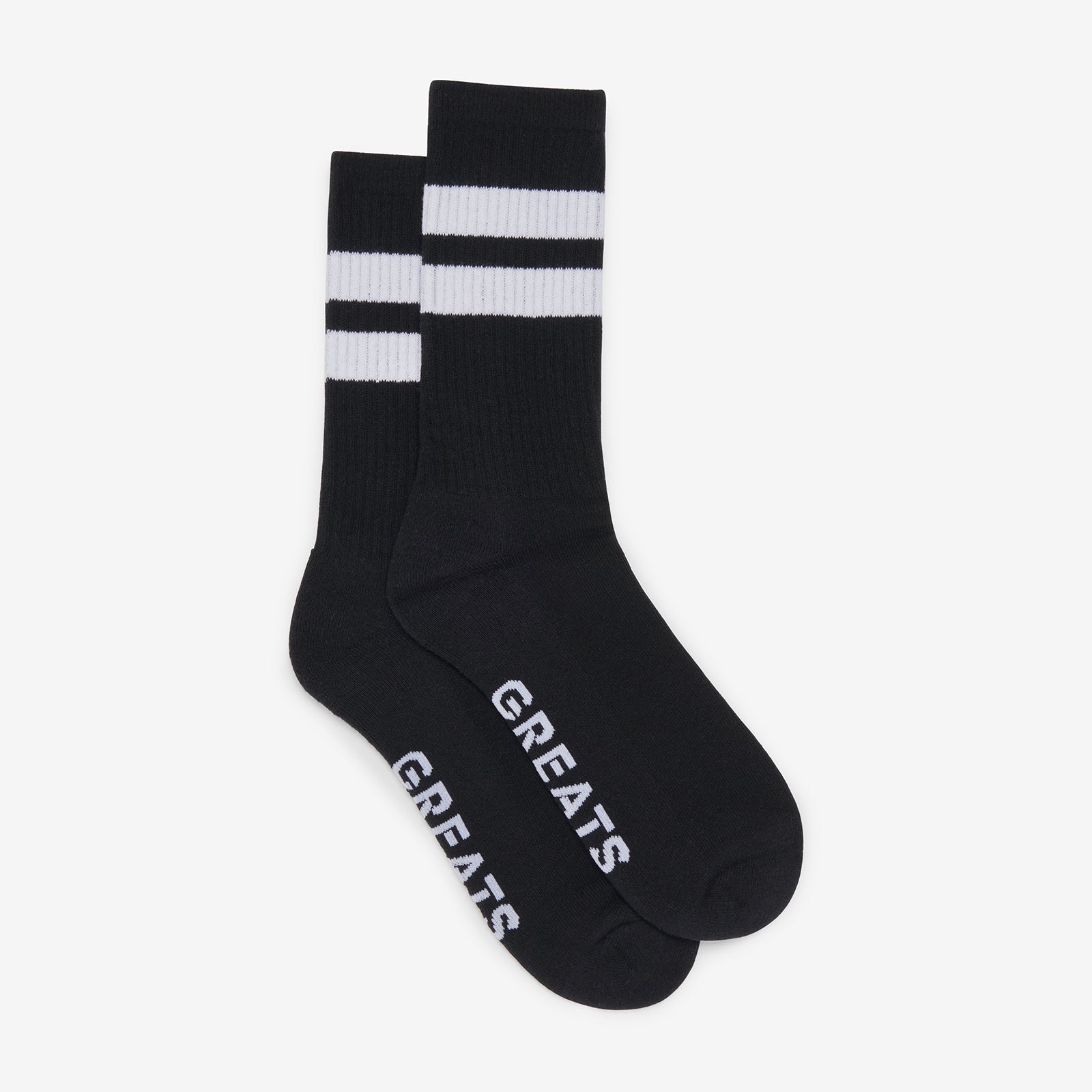 Varsity Stripe Crew Sock - Nero
