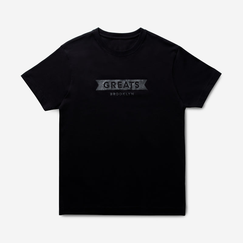 The GREATS Tee - Black Foil
