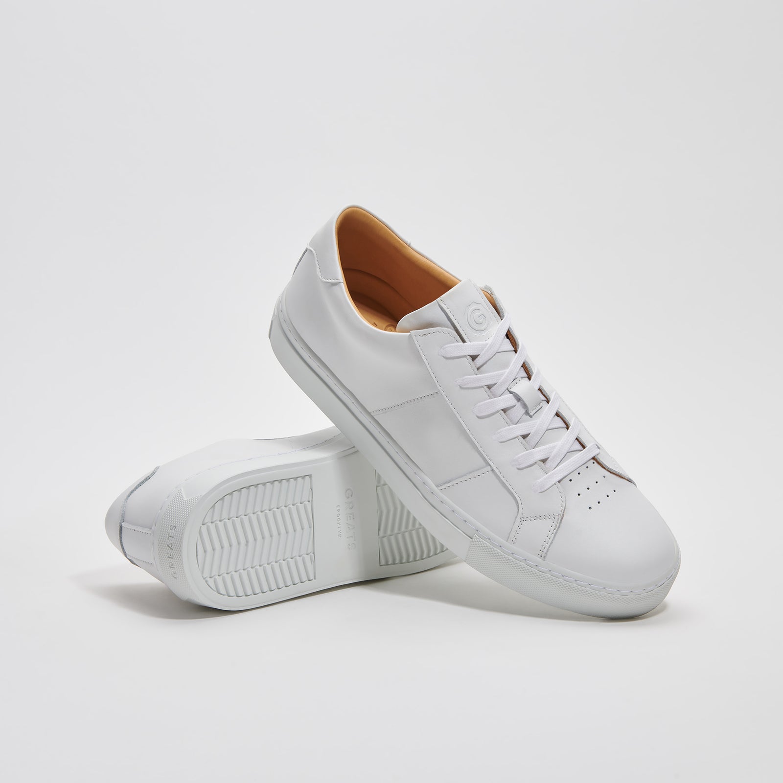 J. Crew) GREATS® Royale leather sneakers in brown, limited sizes - $74.99  with code SHOPNOW [final sale] : r/frugalmalefashion