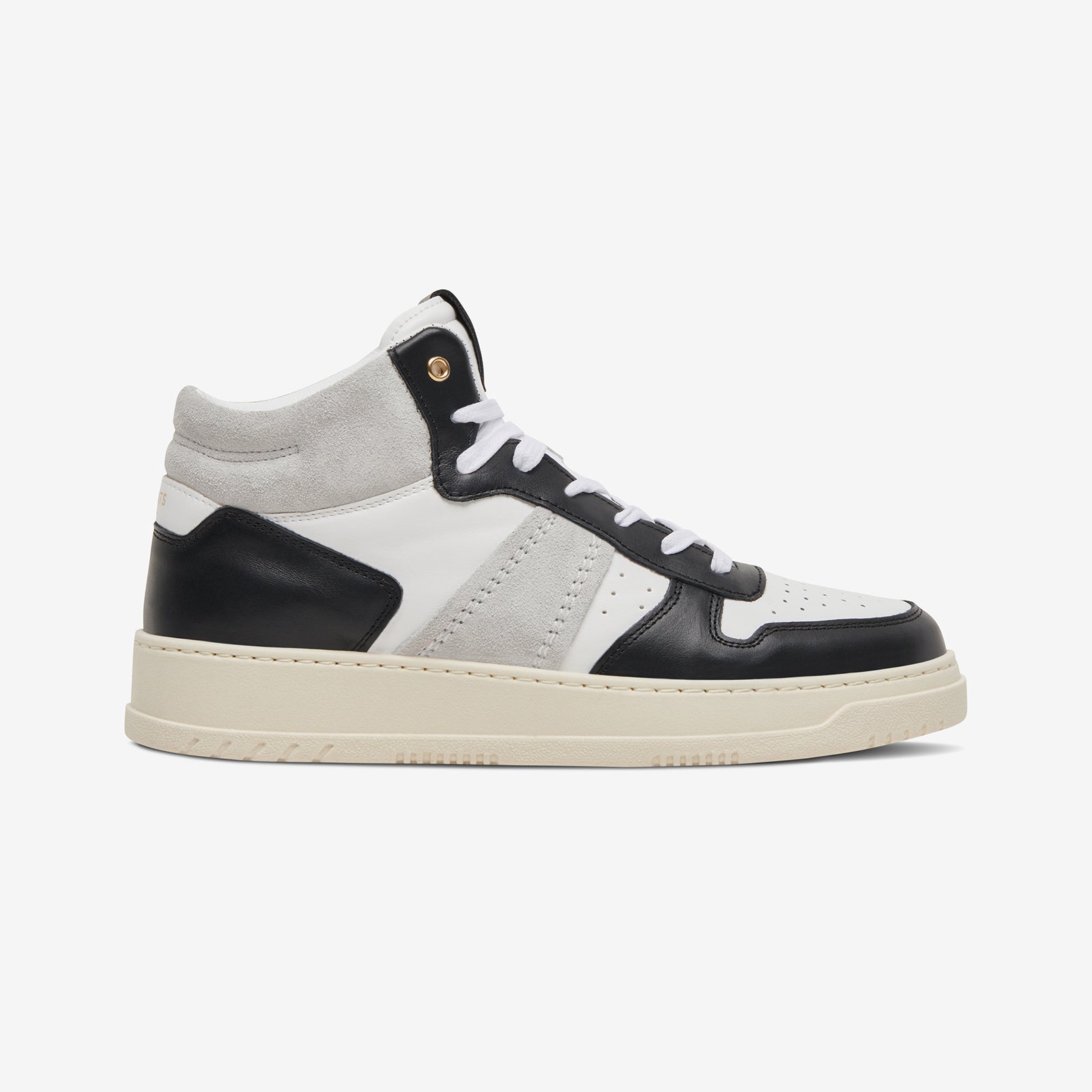 GREATS - The St. James Mid - White/Black - Men's Shoe