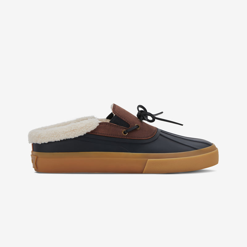 The Wooster Duck Mule - Black Shearling