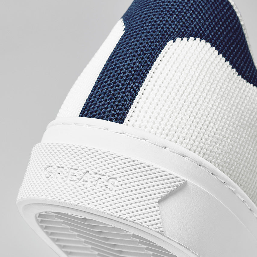 Sneakers Hombre, Versatile - Zapatillas de cuero para Hombre  white/royal/white